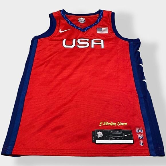 Nike Womens Blank Olympics USA Basketball Limited Jersey DD1568-611 size Large - Picture 2 of 11